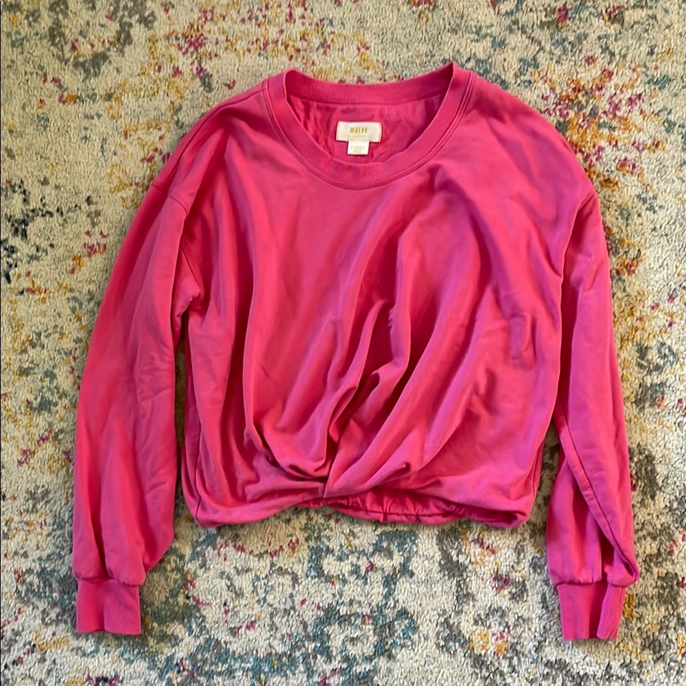 Anthropologie Maeve Fuchsia Top